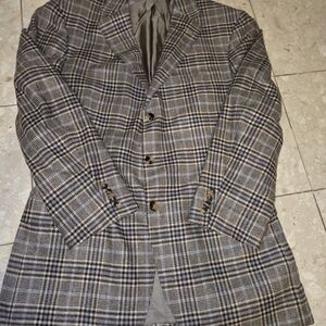 Ermenegildo Zegna For Neiman Marcus Plaid Blazer 100% Cashmere - 42R??